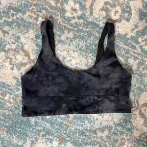Lululemon reversible black tie dye sports bra #activewear #yoga #gym